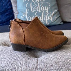 Cat & Jack Western style booties Girls 13 Brown
